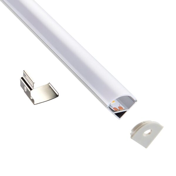 Saxby 80501 Saxby Rigel Corner Aluminium Profile/Extrusion - 2m Silver 7