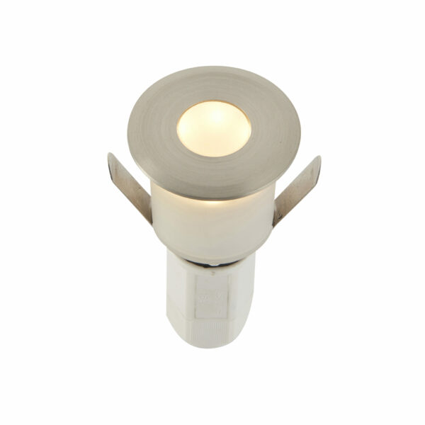 Saxby 91954 1.2W LED Ground Light IP67 3000K Satin Nickel