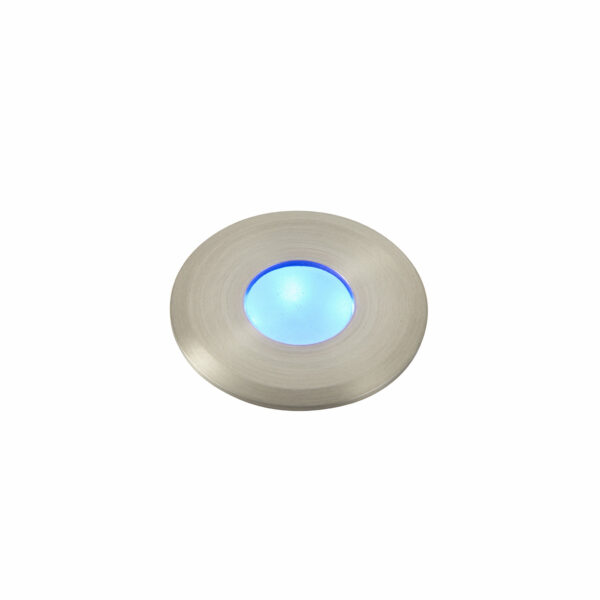 Saxby 91956 Saxby Hades blue IP67 1.2W - Frosted PC & Satin Nickel Effect Plate 6