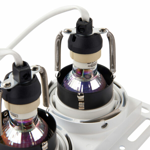 Saxby 94754 Saxby Trimless Downlight Twin Matt White GU10 7
