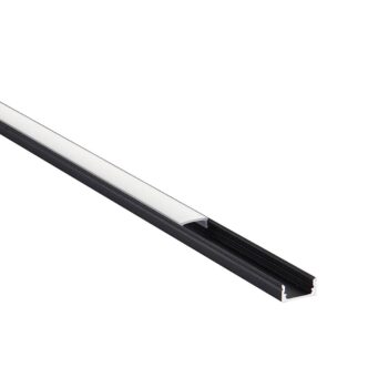 Saxby 94946 Saxby RigelSLIM Surface Aluminium Profile/Extrusion - 2m Black 2