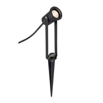 Saxby 95205 IP65 8W Spike Light Matt Black - Warm White