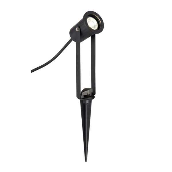 Saxby 8W IP65 LED Spike Light 4000K Cool White Matt Black