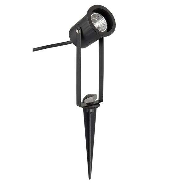 Saxby 95207 Saxby Picco Mini IP65 12W Spike Light - 4000K Cool White - Matt Black 2