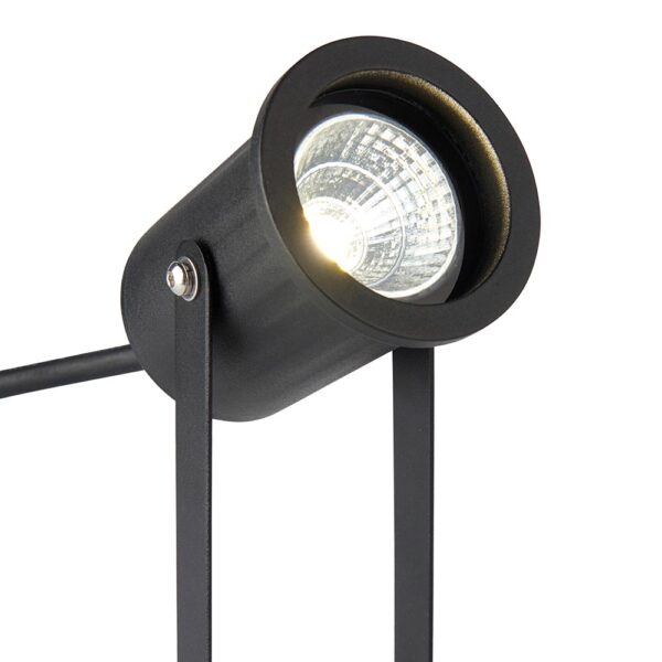 Saxby 95207 Saxby Picco Mini IP65 12W Spike Light - 4000K Cool White - Matt Black 4