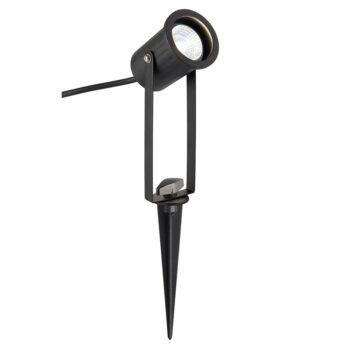 Saxby 12W IP65 LED Spike Light 4000K Cool White Matt Black