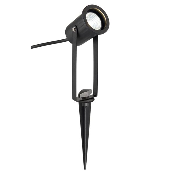 Saxby 12W IP65 LED Spike Light 4000K Cool White Matt Black
