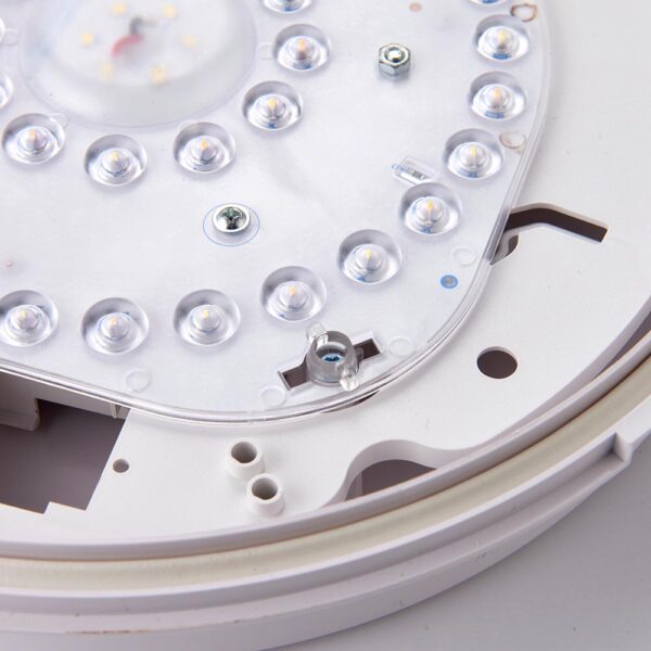 Saxby 95541 Saxby HeroPro CCT Tri Wattage LED Bulkhead Microwave - 18W 3000K/4000K/6000K 7