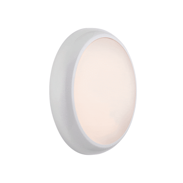 Saxby 95541 Saxby HeroPro CCT Tri Wattage LED Bulkhead Microwave - 18W 3000K/4000K/6000K 1