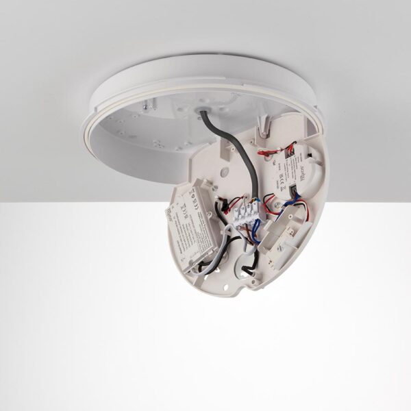 Saxby 95544 Saxby HeroPRO CCT Tri Wattage Bulkhead Corridor Emergency with Step Dimming Microwave Sensor- 18W 3000K/4000K/6000K 3