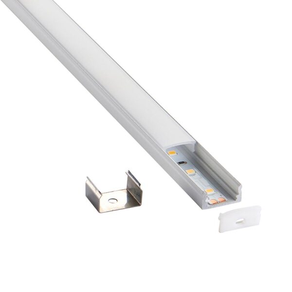 Saxby 97734 Saxby RigelSLIM Surface Aluminium Profile/Extrusion - 2m Matt White 7