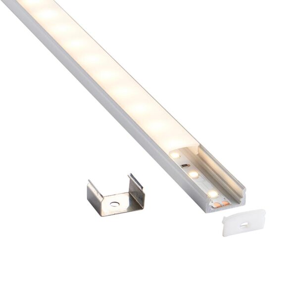 Saxby 97734 Saxby RigelSLIM Surface Aluminium Profile/Extrusion - 2m Matt White 8