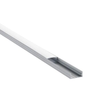Saxby 97735 Saxby RigelSLIM Surface Wide Aluminium Profile/Extrusion - 2m Silver 2