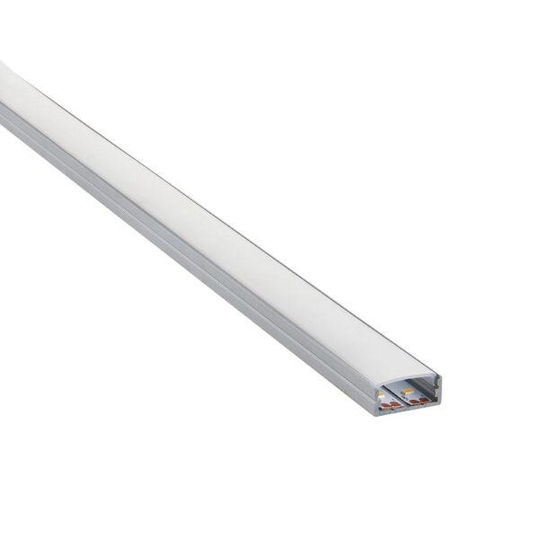 Saxby 97735 Saxby RigelSLIM Surface Wide Aluminium Profile/Extrusion - 2m Silver 3