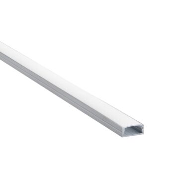 Saxby 97735 Saxby RigelSLIM Surface Wide Aluminium Profile/Extrusion - 2m Silver 1