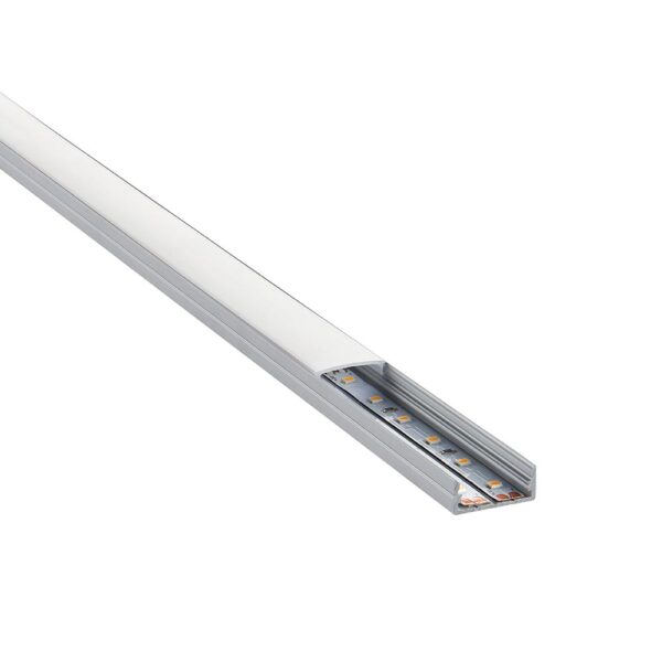 Saxby 97735 Saxby RigelSLIM Surface Wide Aluminium Profile/Extrusion - 2m Silver 5