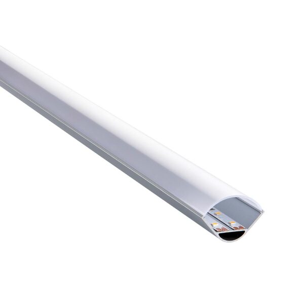 Saxby 97737 Saxby Rigel Corner Wide Aluminium Profile/Extrusion - 2m Silver 5