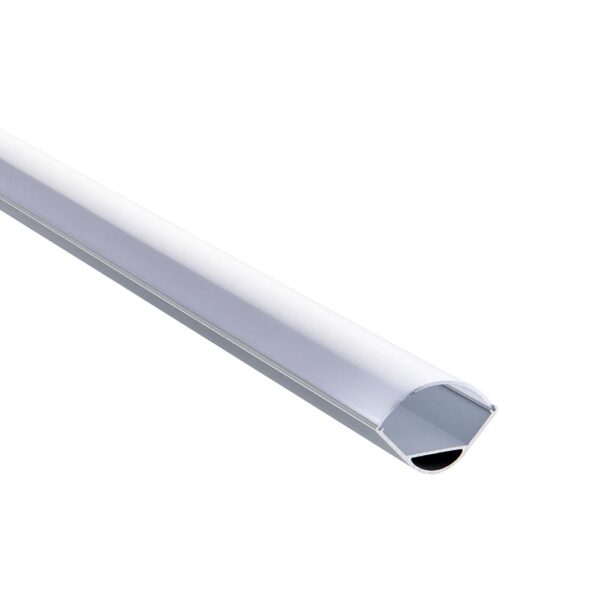 Saxby 97737 Saxby Rigel Corner Wide Aluminium Profile/Extrusion - 2m Silver 1