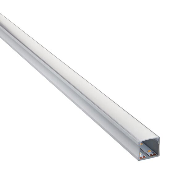 Saxby 97738 Saxby Rigel Surface Wide Aluminium Profile/Extrusion - 2m Silver 5