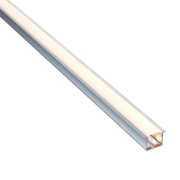 Saxby 97739 Saxby Rigel Recessed Wide Aluminium Profile/Extrusion - 2m Silver 6
