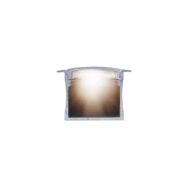 Saxby 97739 Saxby Rigel Recessed Wide Aluminium Profile/Extrusion - 2m Silver 9