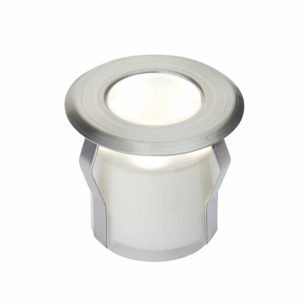 Saxby 99561 Saxby Cove Cool White IP67 0.8W - Marine Grade Brushed Stainless Steel & Frosted PC 1