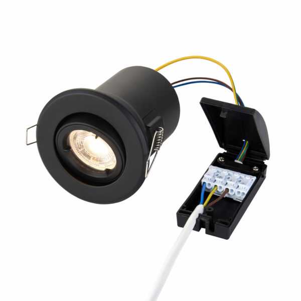 Saxby 99759 Saxby ShieldPLUS Tilt GU10 Black 1