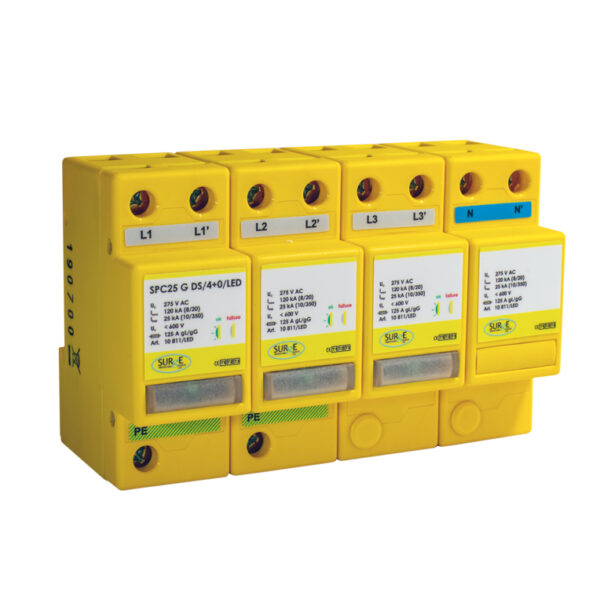 Surge Devices 10811/LED Surge Devices 3 Phase SPD Type 1+2+3 100kA with Full Mode Protection & LED Indication