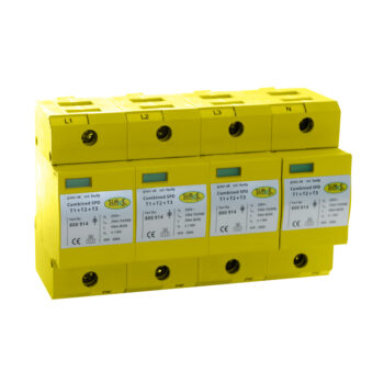 Surge Devices 800914 Surge Devices 800914 Type 1+2+3 100kA 3 Phase SPD with Window Indication and Pluggable Modules