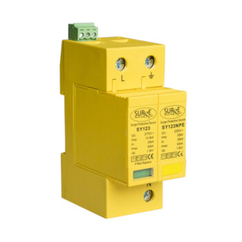 Surge Devices SY12325KA2P Surge Devices Type 1+2+3 25kA Single Phase Lightning and Surge Arrester with Window Indication