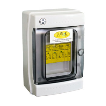 Surge Devices SY2-C40XLEDENC Surge Devices Type 2 20kA/40kA 3 Phase SPD with LED Indication in IP65 Polycarbonate Enclosure