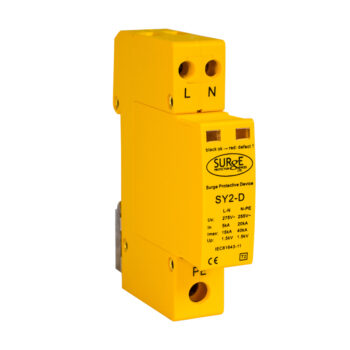 Surge Devices SY2-D Surge Devices Type 2+3 Single Module 2P SPD with Replaceable Modules and Window Indication