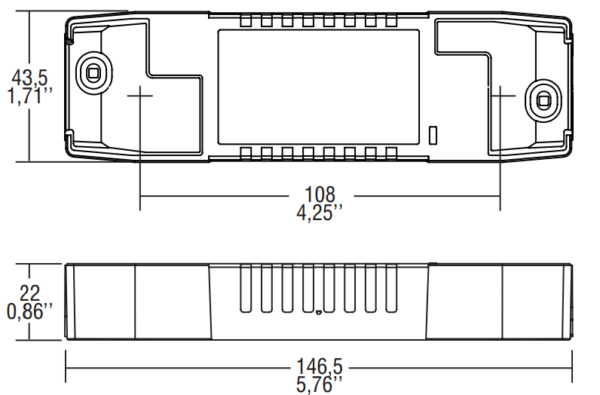 TCI 127570 TCI Pro Flat 22 Constant Current LED Driver 22W 2