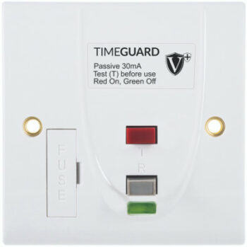 Timeguard RCD10WPVN Timeguard RCD10WPVN Valiance+ RCD Protected Passive Single Gang Fused Connection Unit - White 2