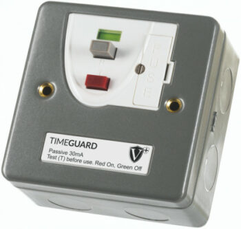Timeguard RCD16MLN Timeguard Valiance+ RCD Protected Passive Single Gang Metal Fused Connection Unit 1