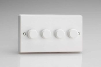 Varilight JQDP254W Varilight JQDP254W 4 Gang V-PRO LED Dimmer 0-120W
