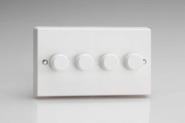 Varilight JQDP254W Varilight JQDP254W 4 Gang V-PRO LED Dimmer 0-120W