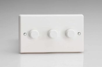 Varilight JQDP303W Varilight JQDP303W 3 Gang V-PRO LED Dimmer 0-120W