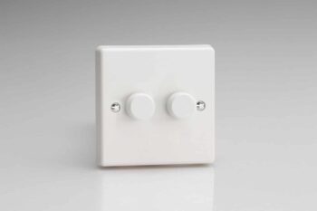 Varilight JQP252W 2 Gang V-PRO Dimmer 0-120W 1