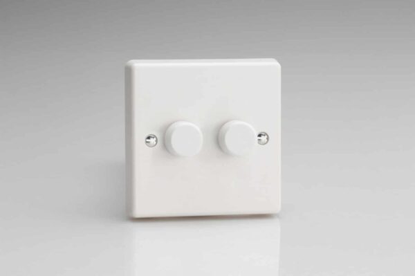 Varilight JQP252W 2 Gang V-PRO Dimmer 0-120W 1
