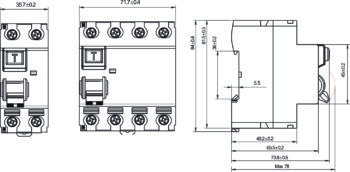 WCED ARD480-030 WCED 4 Pole 80A 30mA Type A High Immunity RCD 2