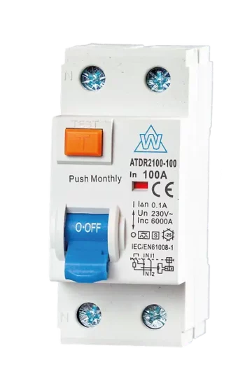 WCED ATDR2100-100 WCED Time Delay Type A 2 Pole 100A 100mA RCD