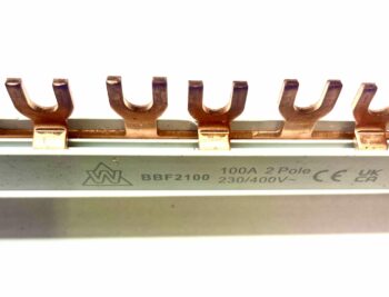 WCED BBF2100 WCED 2 Pole 100A Busbar Forked Type - 13 Ways