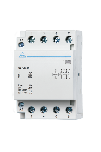 WCED WAC4P100 WCED 4 Pole 100A 4NO AC Contactor 1
