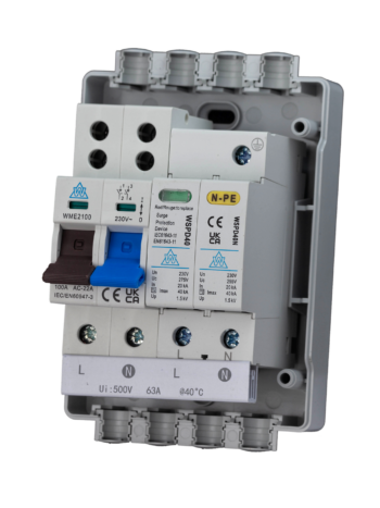 WCED WEC440SPT12 WCED Stand Alone Type 1 & 2 SPD with Main Switch 2