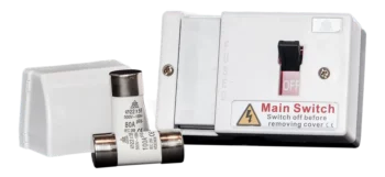 WCED WFIS100 WCED Fused Main Switch with 80 and 100A Fuses 1