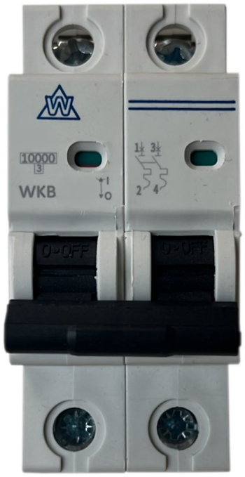 WCED WKB240C WCED 2 Pole 40A C Curve 10 kA MCB 1