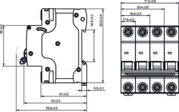 WCED WKB440C WCED 4 Pole 40A C Curve 10 kA MCB 2