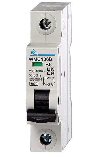 WCED WMC110C WCED Miniature Circuit Breaker 6kA Curve C - 10A 1