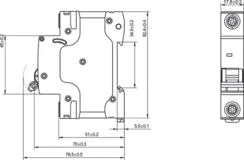 WCED WMC120C WCED Miniature Circuit Breaker 6kA Curve C - 20A 2
